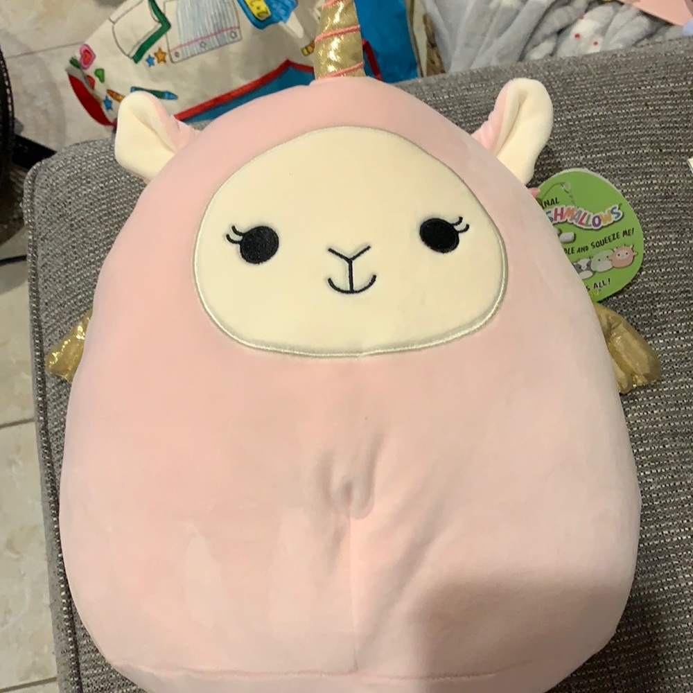 Squishmallow- Alice the Pink Llama Pegacorn 11” NWT
